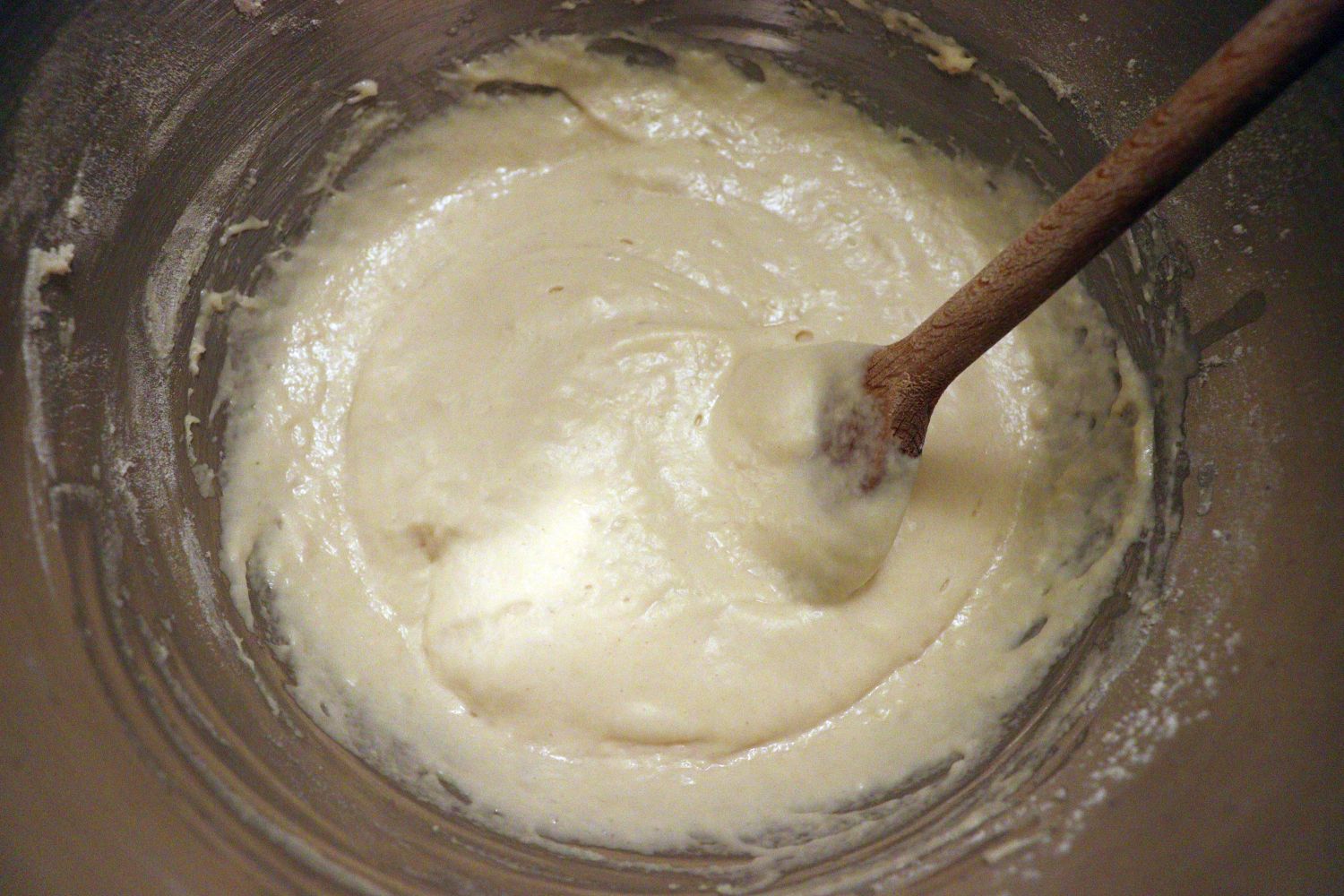 Pre-dough (Vorteig) before proofing