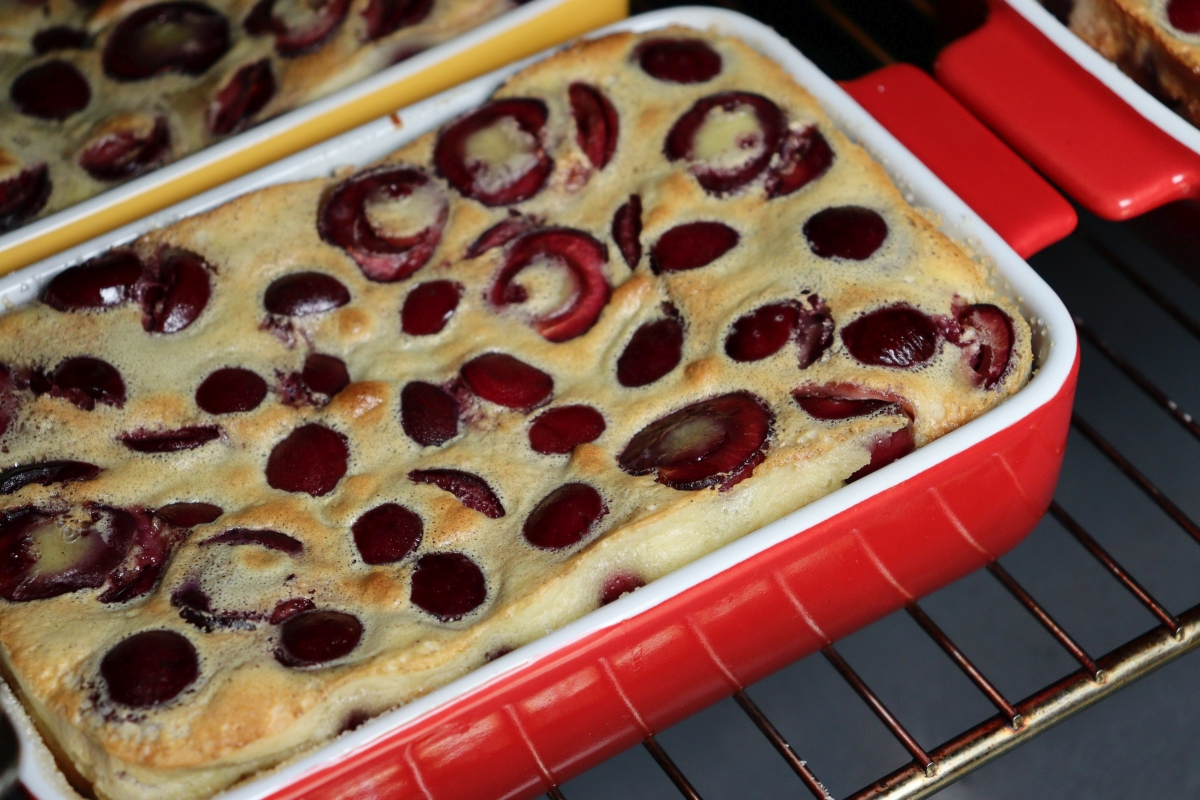 Nina Recipes: Cherry Clafoutis - a French rustical dessert from the Limousin region