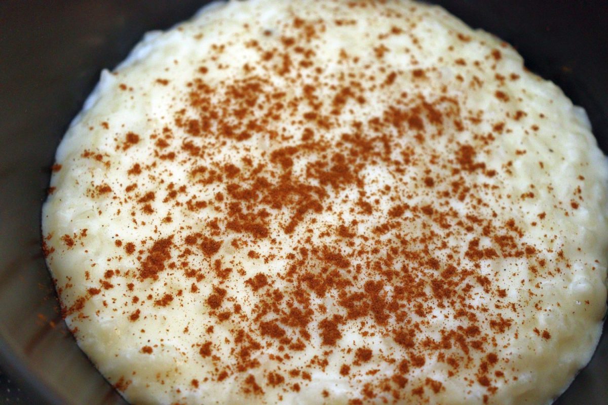 Nina's Recipes: Milchreis (Milk Rice) - German Rice Pudding topped with cinnamon