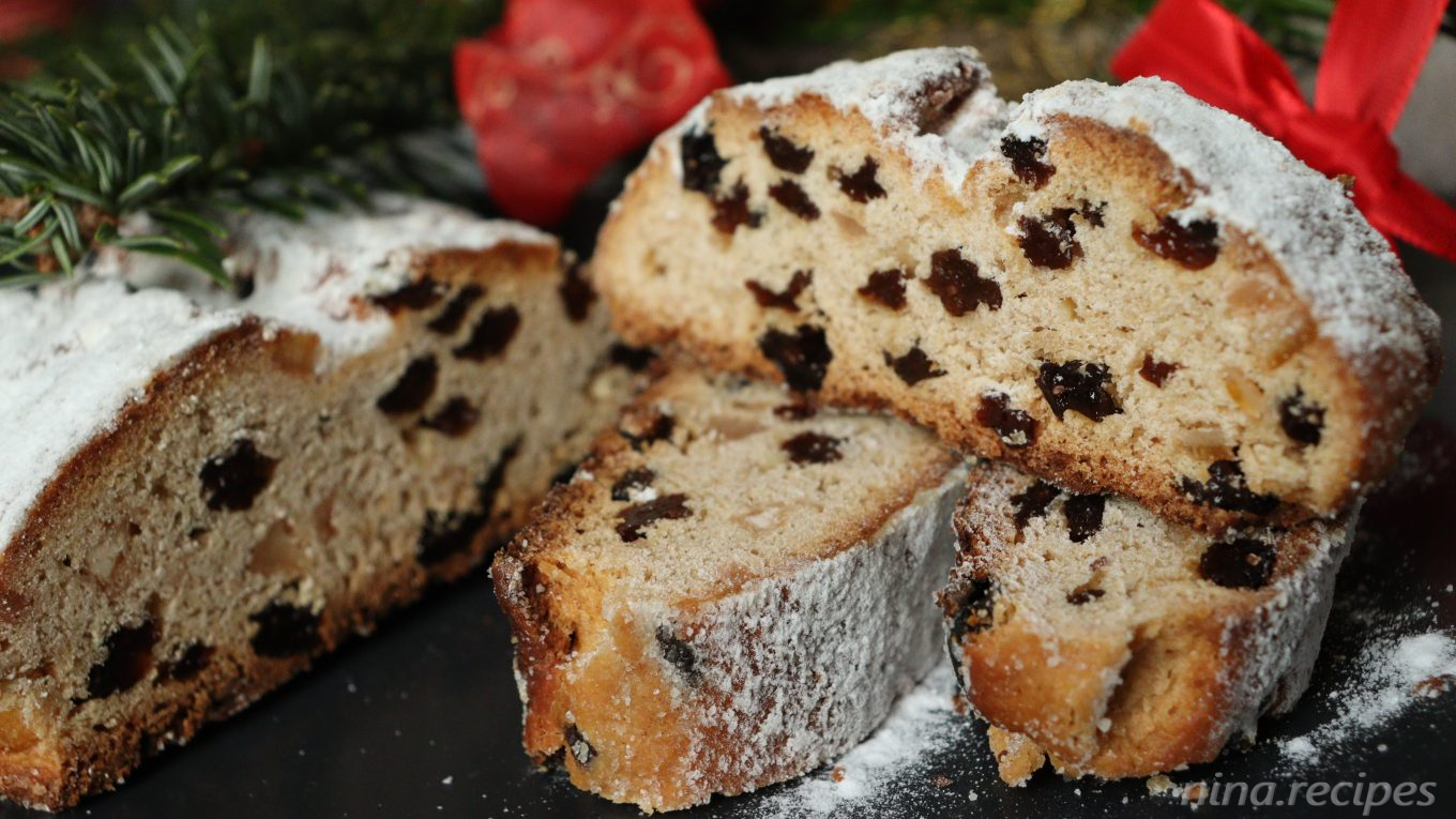 Nina Recipes: Slices of Christmas Stollen Recipe - Dresden Style