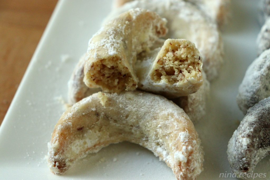 Nina Recipes: Vanillekipferl – German Vanilla Crescent Cookies