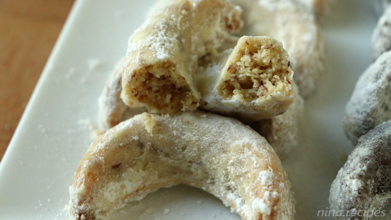 Nina Recipes: Vanillekipferl – German Vanilla Crescent Cookies